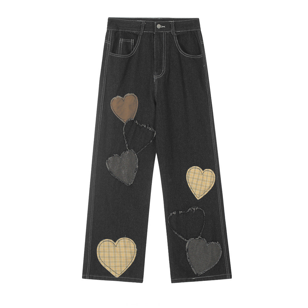 Kiss+United Love Patch Denim Men Jeans