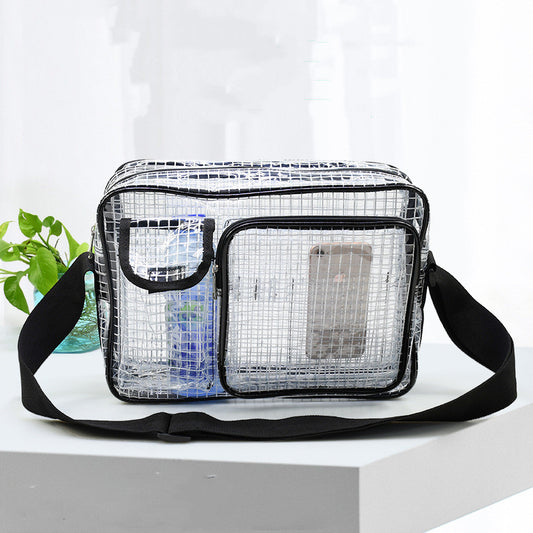 Kiss+United PVC Transparent Double Main Bag