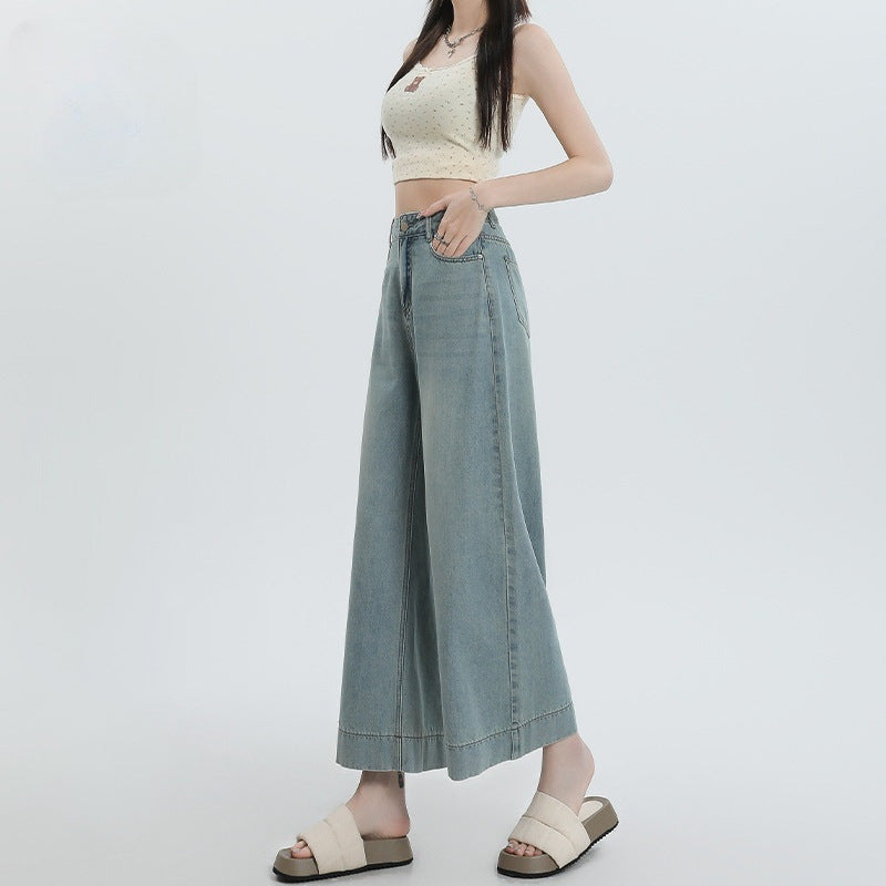 Kiss+United Ice Silk Wide-leg Pants