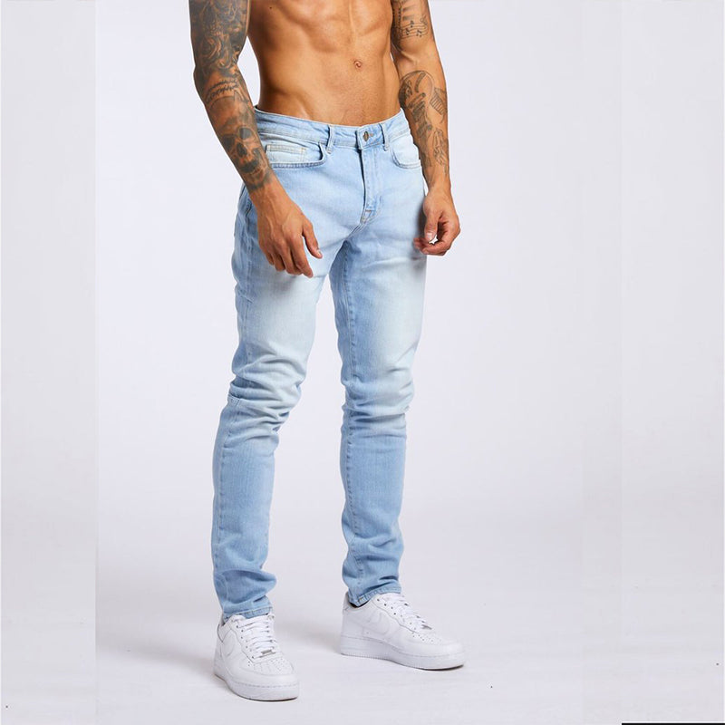 Kiss+United Men's Fashion Casual Slim Fit High Waist Jeans