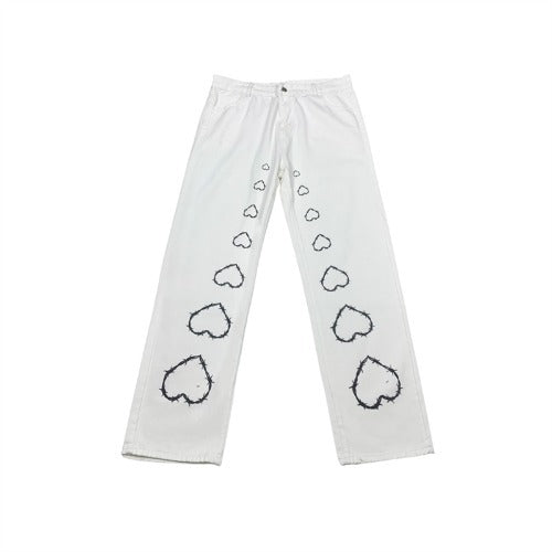 Kiss+United Heart Fall Street Women Jeans