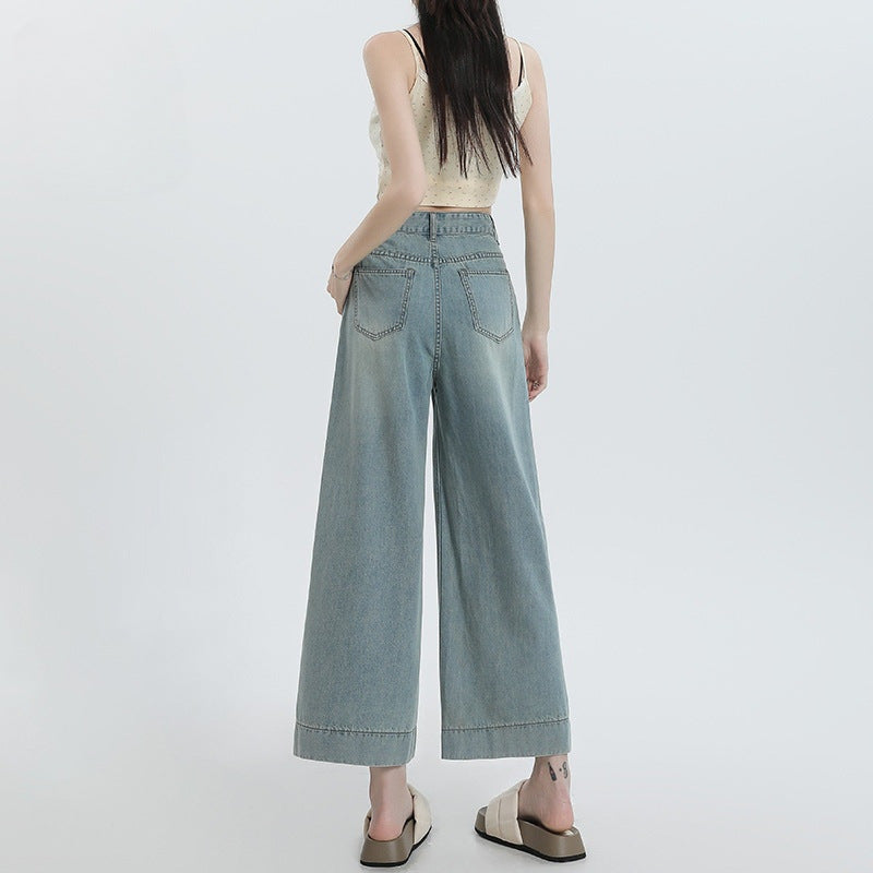 Kiss+United Ice Silk Wide-leg Pants